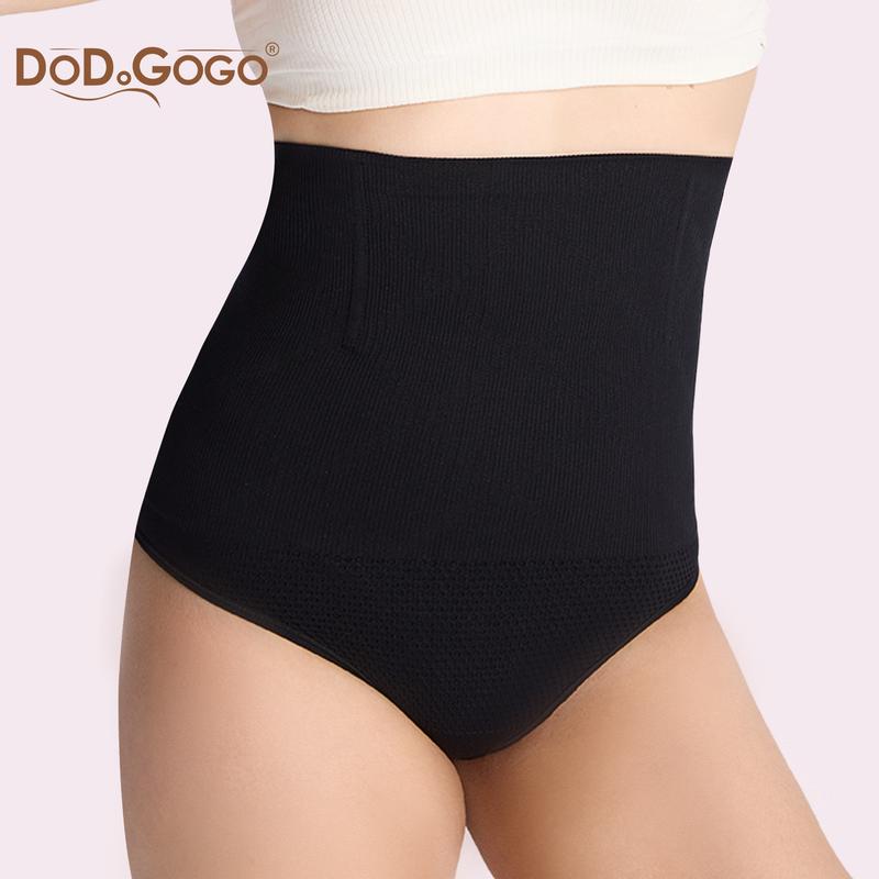 DODOGOGO Firm All-Day Lift Shapewear High-Waisted Tummy Control Thong Women's Compression Underwear Sexy Comfort with Minimalist Design  Perfect for Daily and Party Wear